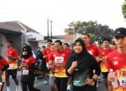 Plt Bupati Tulungagung H. Ahmad Baharudin menghadiri peringatan HUT TNI, Fun Run Kodim 0807 Tulungagung