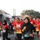 Plt Bupati Tulungagung H. Ahmad Baharudin menghadiri peringatan HUT TNI, Fun Run Kodim 0807 Tulungagung