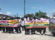 warga Desa Sidorejo menggelar aksi damai di Kantor Pertanahan (BPN) dan DPRD Kabupaten Blitar