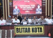 Operasi Sikat Semeru 2026, Polres Blitar Kota Bongkar 15 Kasus dan Amankan 17 Tersangka