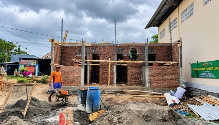 Kejar Target 11 November, Satgas TMMD Tulungagung Gaspol Bangun MCK Umum Desa Pojok