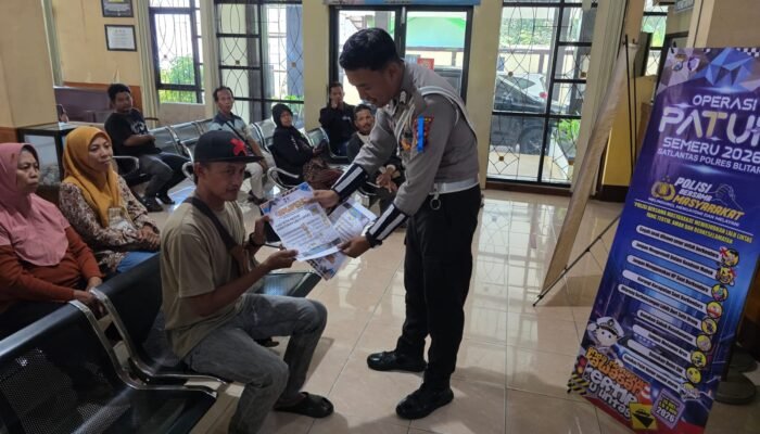 Jangan Tunggu Ditilang! Satlantas Polres Blitar Ingatkan 9 Pelanggaran Berbahaya di Samsat Wlingi